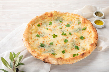pizza with  cheese