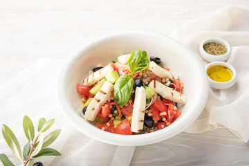 salad with vegetables