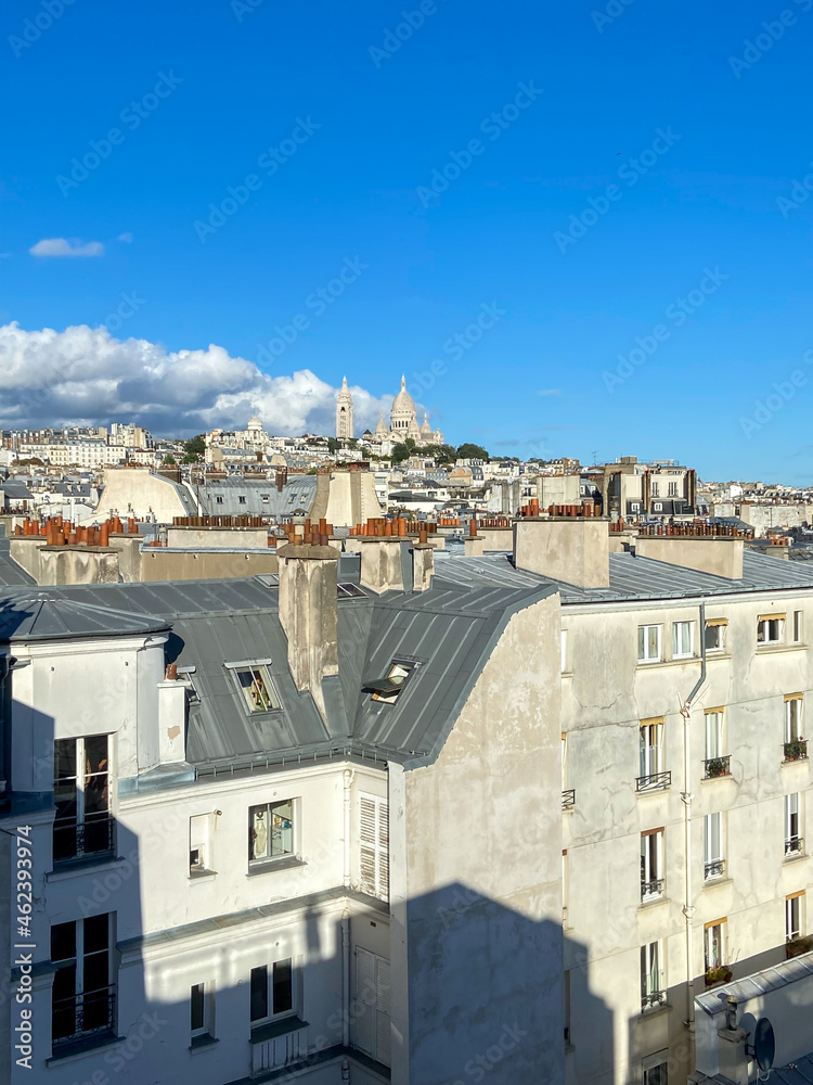 Wall mural Paysage urbain à Paris, vue aérienne