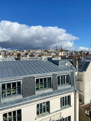 Paysage urbain à Paris, vue aérienne