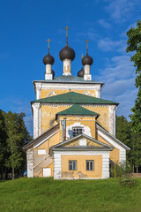 Fototapeta na wymiar Church of the Holy Martyrs Flor and Laurus, Uglich, Russia