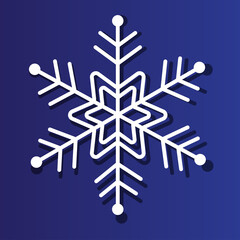 Winter snowflake vector clip art clipart 