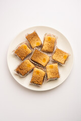 Indian milk cake or alwar ka mawa