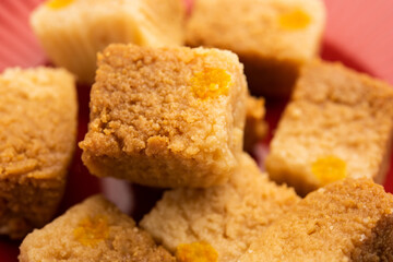 Indian milk cake or alwar ka mawa