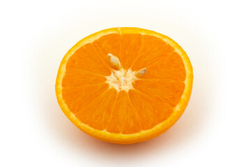 orange slice on a white background