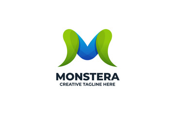 Abstract Letter M Colorful Logo