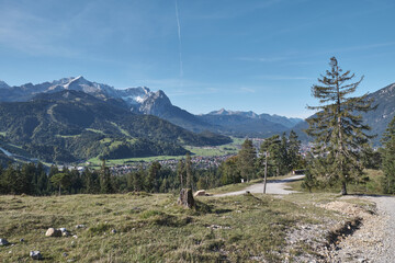 View to Zugspitze in October