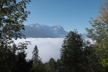 View to Zugspitze in October