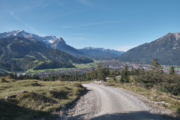 View to Zugspitze in October