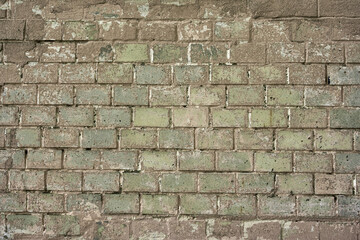 Grunge brick wall texture, distressed wall 