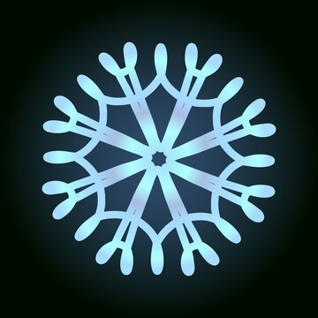 recommend clip art: beautiful snowflake for winter design, symbol of new year and christmas holidays