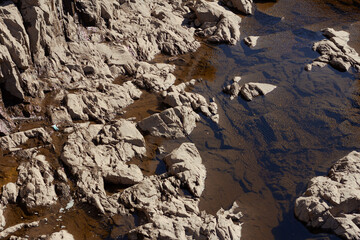 rocks in the river