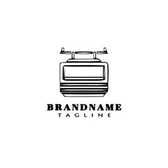 cable car logo cartoon icon design template flat isolated vector illustration