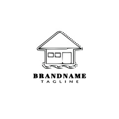 house logo cartoon icon design template isolated vector illustration