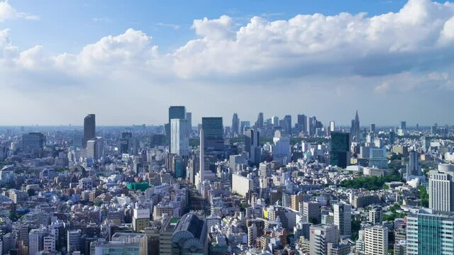 東京風景　タイムラプス　渋谷
