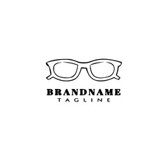 sunglasses logo icon design template black vector