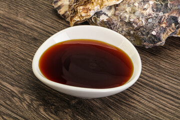 Oyster sauce in the bowl