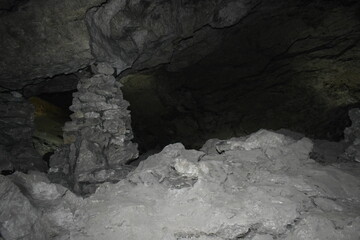 ice cave, cave grotto, rocks