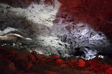 Obraz na płótnie Canvas ice cave, cave grotto, rocks