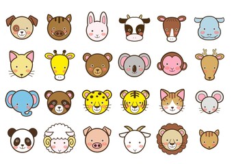 動物　かわいいイラスト