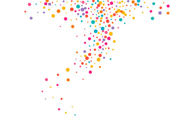 Color Splash Happy Vector  White Background.