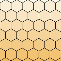 seamless pattern with hexagons honey honeycomb