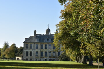 Obraz premium old public castle near trees