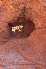 Crevasse at Valley of Fire State Park, Nevada, USA