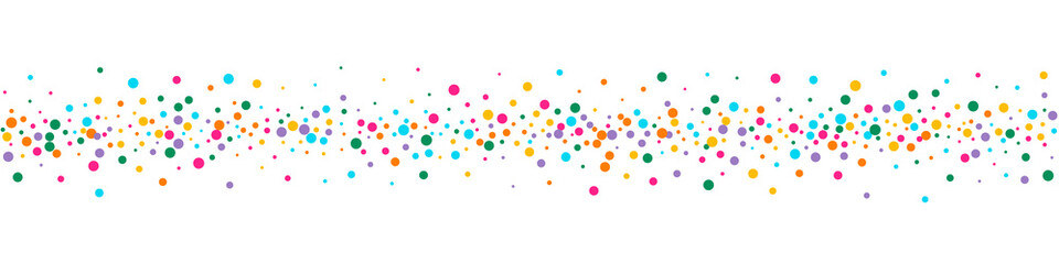 Color Confetti Celebrate Vector Panoramic