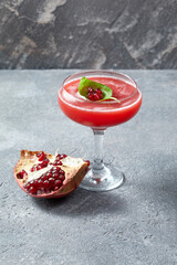 cocktail on the table in the restaurant