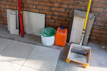 Interior of a house under construction. Renovation of an apartment