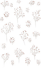 seamless autumn floral pattern