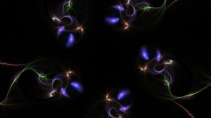 高解像度な抽象的でフラクタルな背景