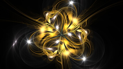 抽象的でフラクタルな高解像度の背景