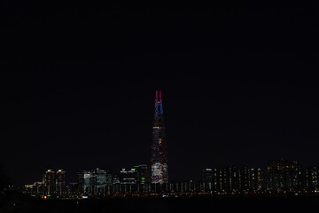 toronto skyline at night