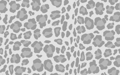 Obraz premium Abstract modern leopard seamless pattern. Animals trendy background. Grey decorative vector stock illustration for print, card, postcard, fabric, textile. Modern ornament of stylized skin