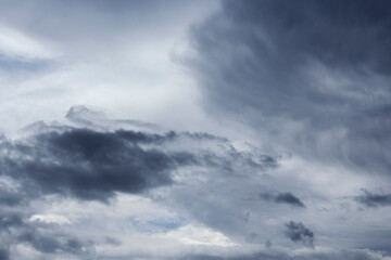 Obraz premium black and gray clouds in the sky. Rainy autumn day