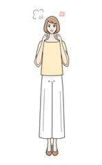 30代女性全身 怒る