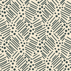 Vector hand drawn ink marks seamless pattern background.