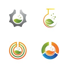 Laboratory logo icon set