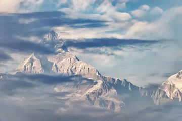 Photo sur Plexiglas Himalaya Chaîne des Annapurna dans l& 39 Himalaya, Népal