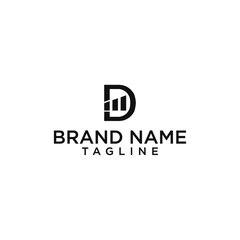 Letter D accounting logo design