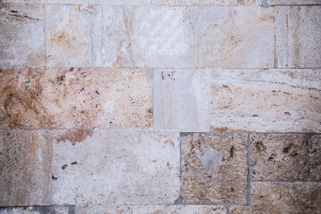 wall of basalt stones as a background