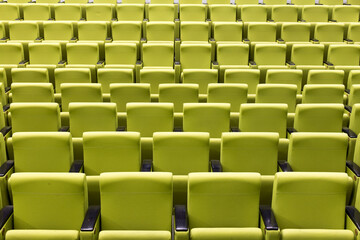 Naklejka premium rows of seats in theatre