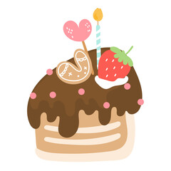 birthday cake illustration