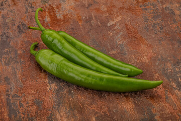 Ripe tasty spicy green pepper