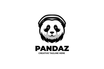 The Panda Mascot Character Logo