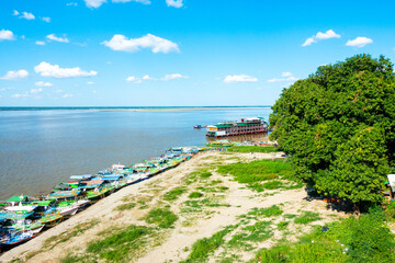 landscape with river in Bagan,Myanmar 