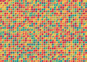 Abstract Geometric Pattern generative computational art illustration