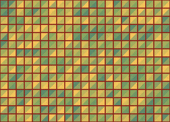 Fototapeta premium Abstract Geometric Pattern generative computational art illustration